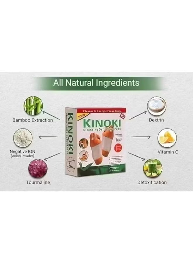 Kinoki 2 Pcs Kinoki Cleansing Detox Foot Pads, 20 pads - Image 2
